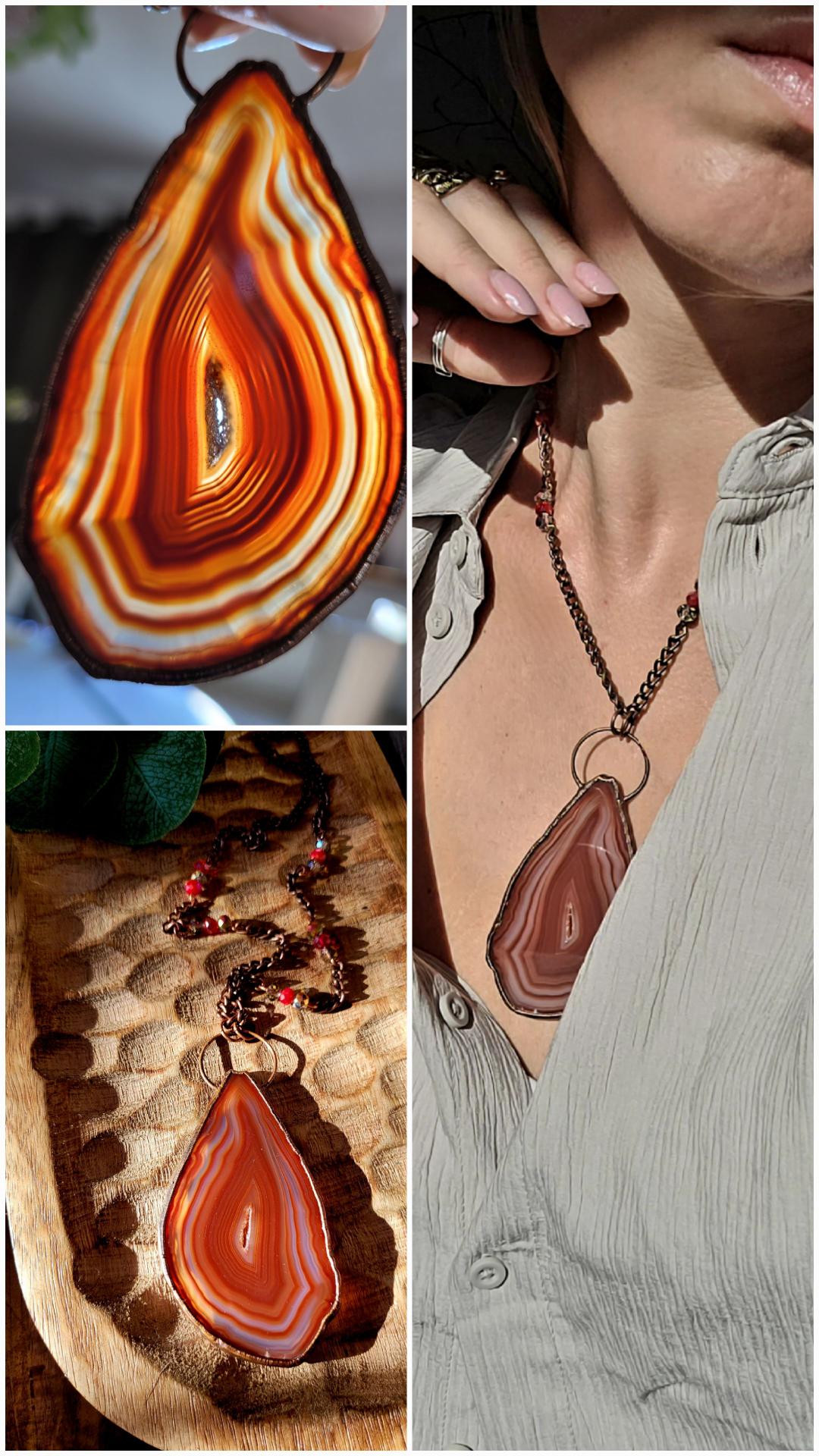 Amulet Uziemienia- z Agatem stań mocno na ziemi, poczuj swoją siłę